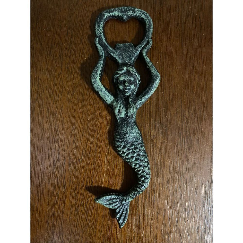 Cast iron mermaid bottle opener